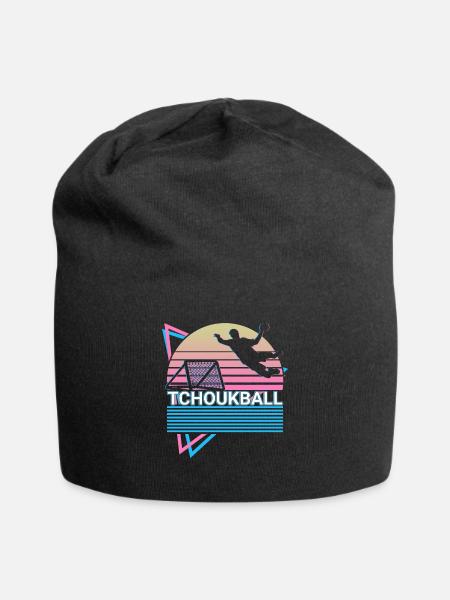 Tchoukball Vaporwave Esthétique Rétro Cadeau - Bonnet en jersey - noir