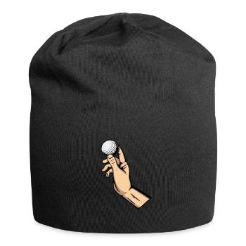 Golf Golfer Golfer Golfer Golf Course - Jersey Beanie - black - Front