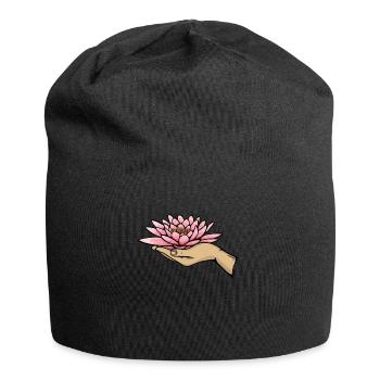 Meditation Meditieren - Jersey Beanie - black - Front