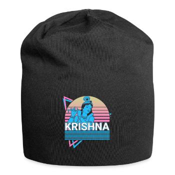Krishna Hindu God Ancient Hindu Mythology Geschen - Jersey Beanie - black - Front