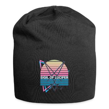 Seal of Lucifer Occult Magic Satanic Symbo - Jersey Beanie - black - Front