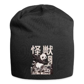 Kaiju Panda Japanisches Monster Geschenk - Jersey-Beanie - Schwarz - Vorne