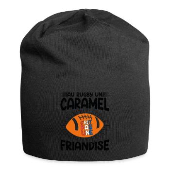 Au Rugby Un Caramel C'est Pas Une Friandise - Bonnet en jersey - noir - Devant