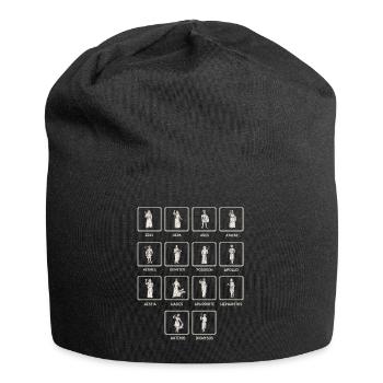 Greek mythology, Greek myth Gods - Jersey Beanie - black - Front