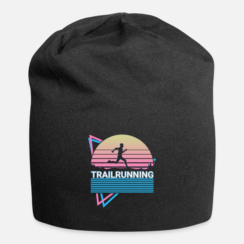 Trail Running Trail Runner Retro - Jersey-Beanie - Schwarz