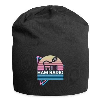 Amateurfunker Amateurfunk Retro - Jersey-Beanie - Schwarz - Vorne