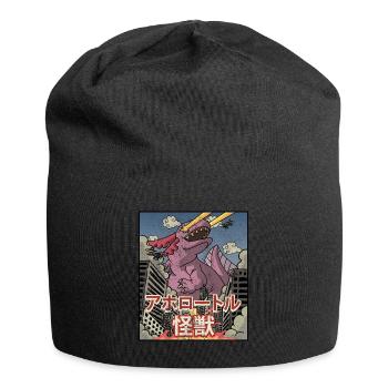 Kaiju Axolotl Japanische Ästhetik Kaijin - Jersey-Beanie - Schwarz - Vorne