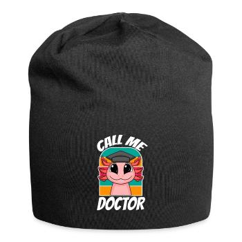 Promotion Doktorarbeit Doktortitel - Jersey-Beanie - Schwarz - Vorne