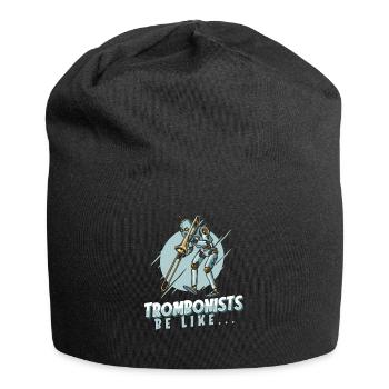 Posaune - Jersey-Beanie - Schwarz - Vorne
