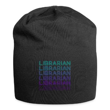Bibliothécaire Rétro - Bonnet en jersey - noir - Devant