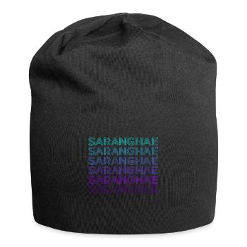 Saranghae Kpop Finger Heart Kdrama Rétro - Bonnet en jersey - noir - Devant