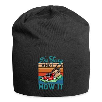 Je suis sexy et je le tonds drôle Tondeuse à gazon - Bonnet en jersey - noir - Devant