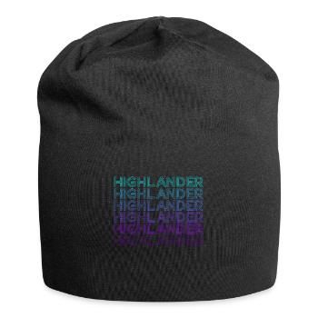 Highlander Scottish Highland Cow Retro - Jersey Beanie - black - Front