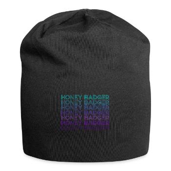 Honigdachs Retro - Jersey-Beanie - Schwarz - Vorne