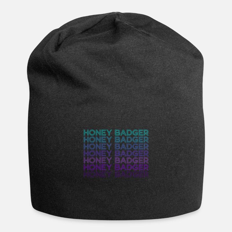 Honey Badger Retro - Jersey Beanie - black