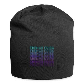 Pommes frites Retro - Jersey-Beanie - Schwarz - Vorne