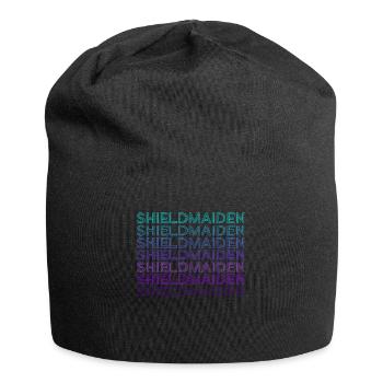 Schildmaid Wikinger Nordische Mythologie Retro - Jersey-Beanie - Schwarz - Vorne