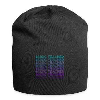 Professeur de musique Rétro - Bonnet en jersey - noir - Devant
