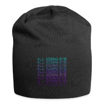 All-seeing eye retro - Jersey Beanie - black - Front