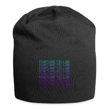 Wahrsagerin Kristallkugel Retro - Jersey-Beanie - Schwarz - Vorne
