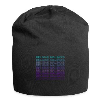 Belgischer Malinois Retro - Jersey-Beanie - Schwarz - Vorne