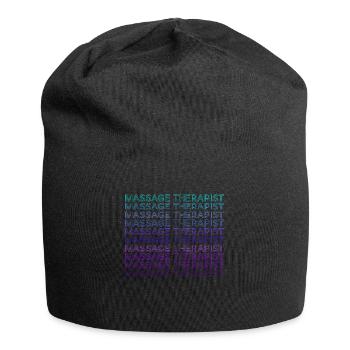 Massothérapeute Retro - Bonnet en jersey - noir - Devant