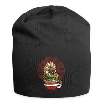 Quetzalcoatl Aztec Snake Ramen Nouilles - Bonnet en jersey - noir - Devant