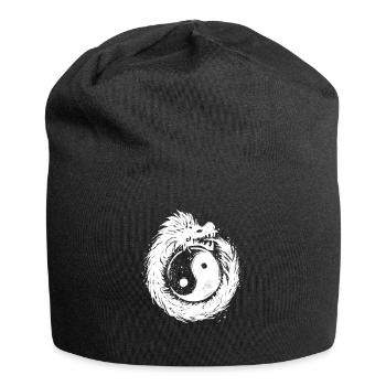 Quetzalcoatl Ouroboros Ying Yang Aztec - Jersey Beanie - black - Front