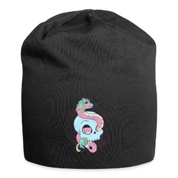 Quetzalcoatl Skull Aztec Feathered Snake Ma - Jersey Beanie - black - Front