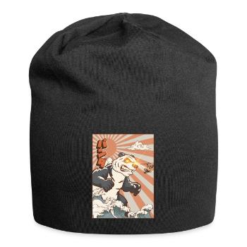 Kaiju Panda Japanisches Monster Geschenk - Jersey-Beanie - Schwarz - Vorne