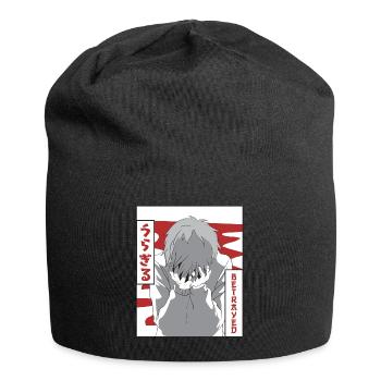 Emo Anime Young Vaporwave Aesthetic Betrayed Ge - Jersey Beanie - black - Front