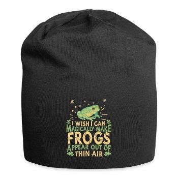 Frog Frogs Amphibian - Jersey Beanie - black - Front