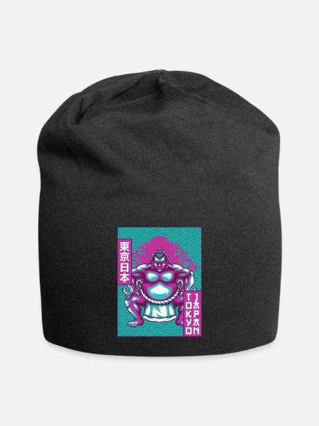Sumo-Ringer Sumo-Ringen Tokio Japan Geschenk - Jersey-Beanie - Schwarz