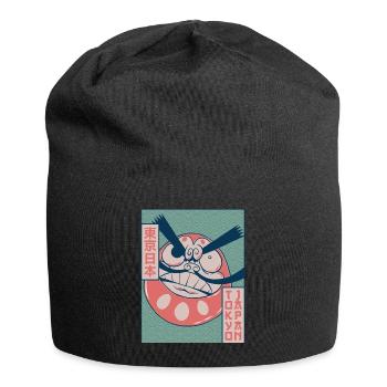Daruma Doll Tokyo Japan Japanese Aesthetics Gesch - Jersey Beanie - black - Front