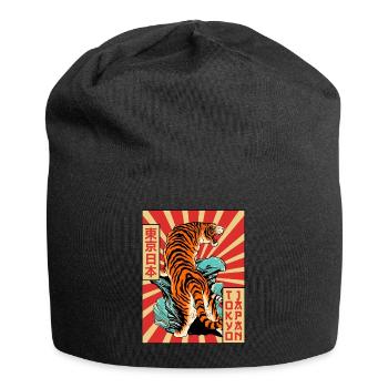 Tiger Tokyo Japan Japanese Aesthetics Poster Gesch - Jersey Beanie - black - Front