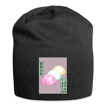 Mochi Tokyo Japan Japanese Aesthetics Poster Gesch - Jersey Beanie - black - Front