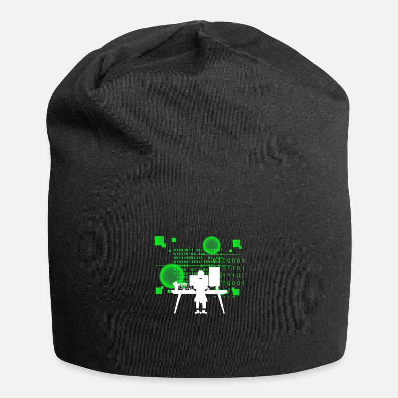 Programmeur Coder Développeur de logiciels - Bonnet en jersey - noir