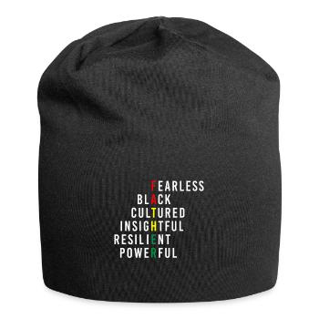 Black Father Black Cultured Fathers Day - Jersey-Beanie - Schwarz - Vorne