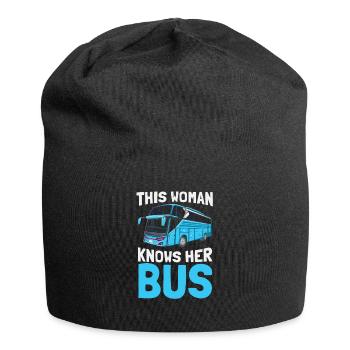 Chauffeur de bus Bus scolaire Transports publics - Bonnet en jersey - noir - Devant