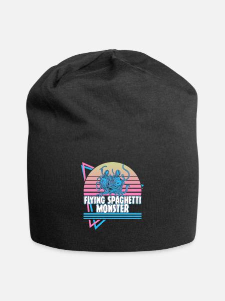 Flying Spaghetti Monster Pastafari FSM Atheist Ges - Jersey-Beanie - Schwarz