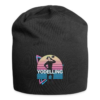 Yodelling Retro Gift - Jersey Beanie - black - Front