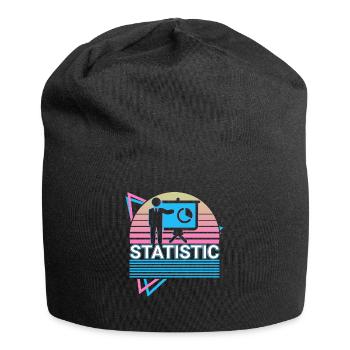Statistiker Statistiker Retro Geschenk - Jersey-Beanie - Schwarz - Vorne