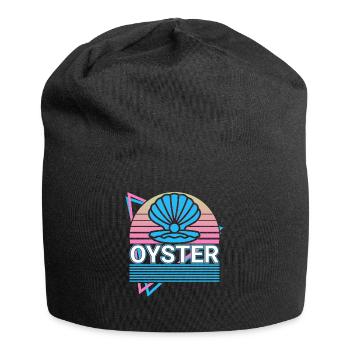 Oyster Pearl Bowl Retro Gift - Jersey Beanie - black - Front