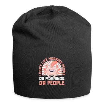 Axolotl Salamander - Jersey-Beanie - Schwarz - Vorne
