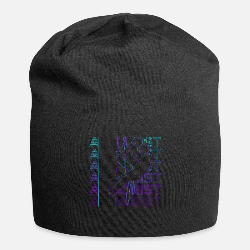 Baumpfleger Baumzucht Retro Geschenk - Jersey-Beanie - Schwarz