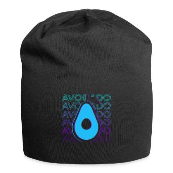Avocado Retro Gift - Jersey Beanie - black - Front