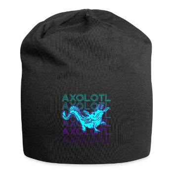 Axolotl Retro Gift - Jersey Beanie - black - Front