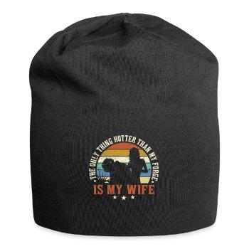 Funny Welder-Husband Gift - Jersey Beanie - black - Front