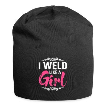 Lustiger Schweißer Schweißer Geschenk - Jersey-Beanie - Schwarz - Vorne