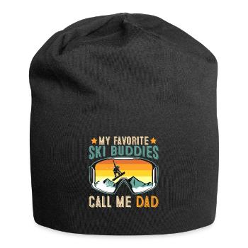 Ski Buddies Appelez-moi Papa Vintage - Bonnet en jersey - noir - Devant